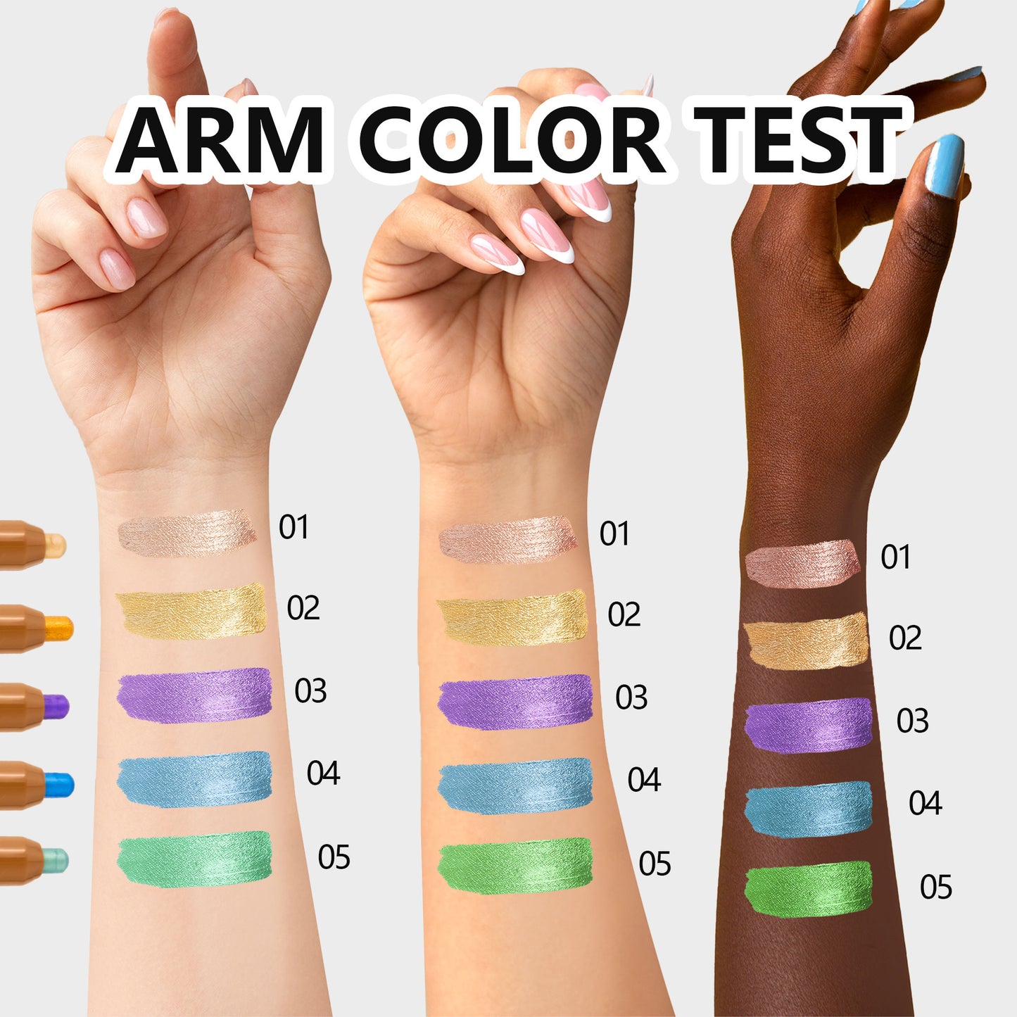 1pcs double-headed eye shadow eyeliner two-in-one lazy highlight eye shadow stick waterproof and not smudge multiple colors