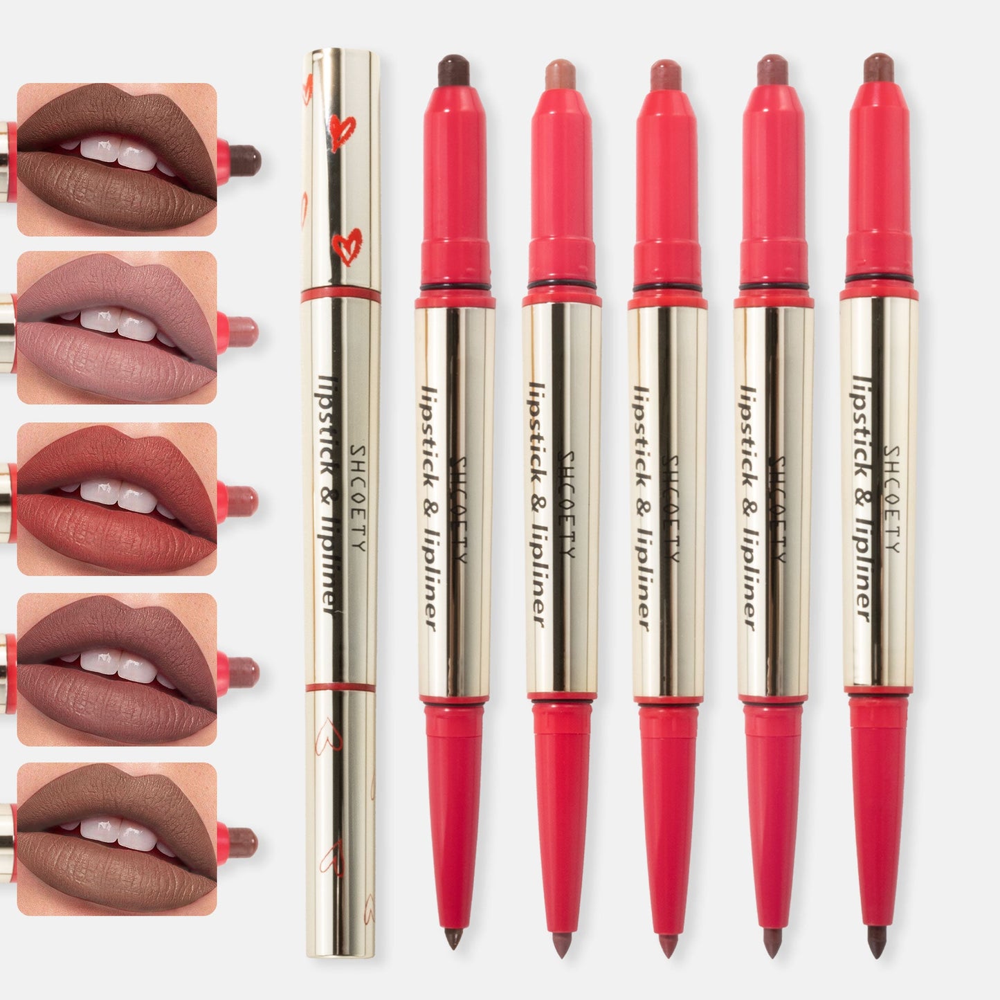 SHCOETY 12 Colors Matte Liquid Lip Liner Set