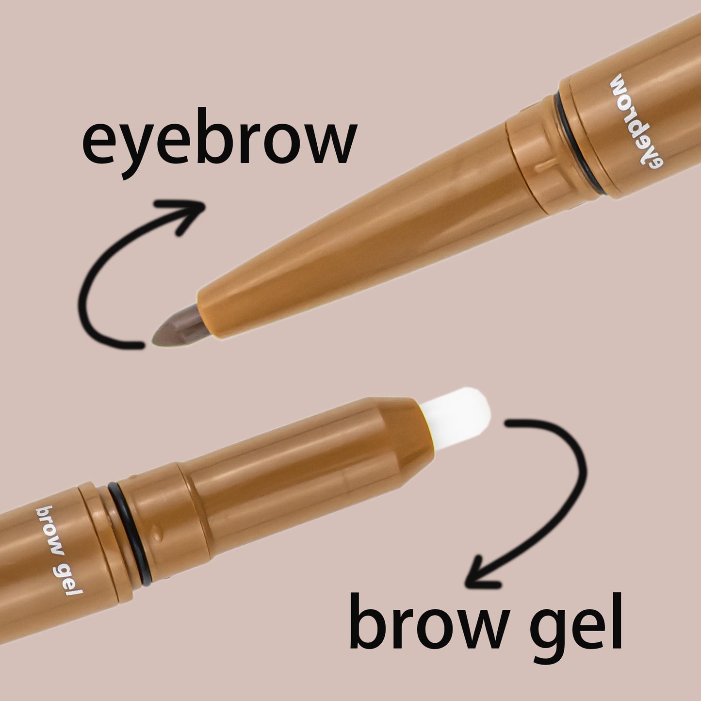 SHCOETY 4 Colors Double-ended Eyebrow Pencil And Eyebrow Gel For ShapingEyebrows, Natural, Long-lasting And Easy-to-color Eyebrow Pencil