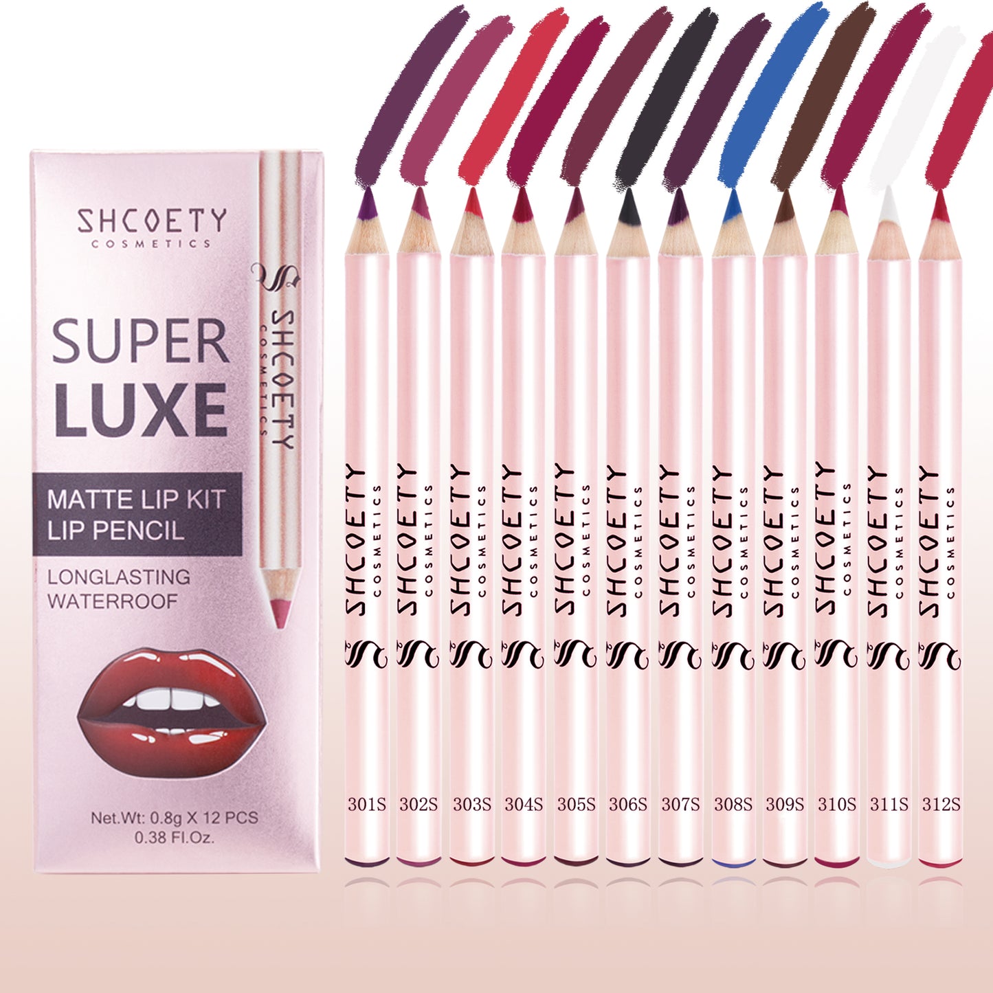 SHCOETY 36 Pcs Matte Lip Liner Set,NXS