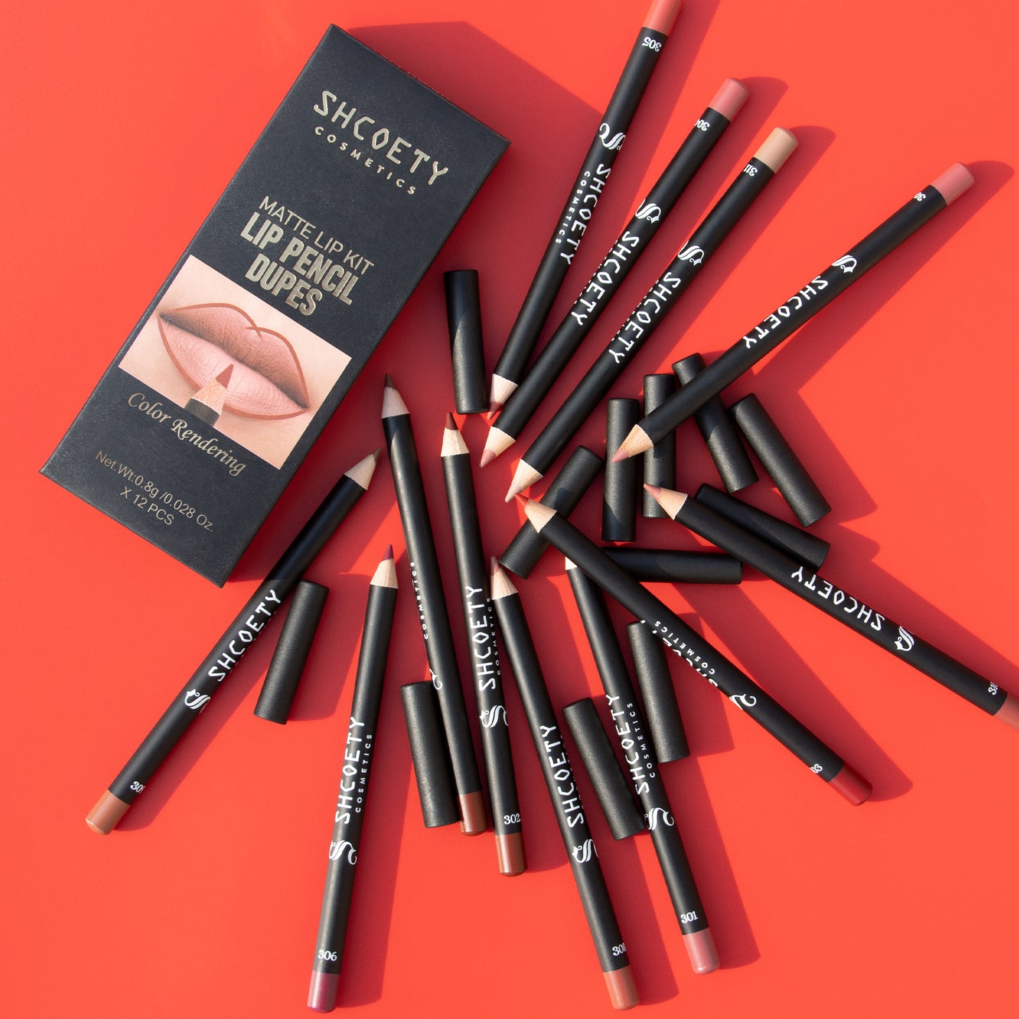 SHCOETY 36 Pcs Matte Lip Liner Set,NXS